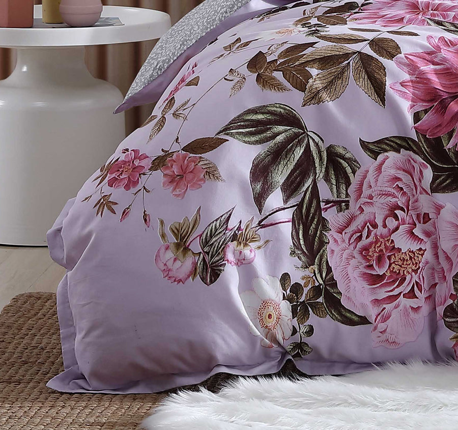Maeve Quilt Cover Set Range Lilac