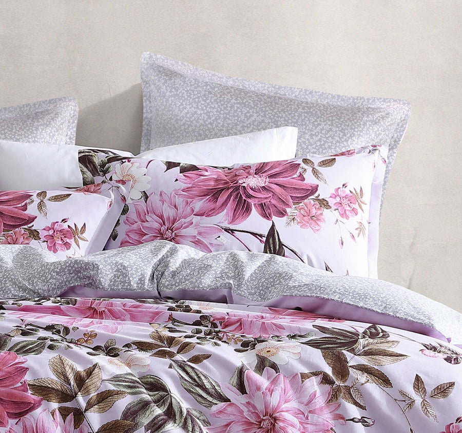 Maeve Quilt Cover Set Range Lilac