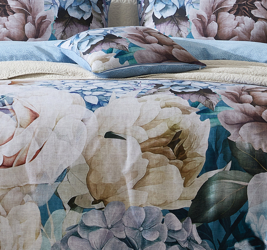Maybelle Quilt Cover Set Range Blue