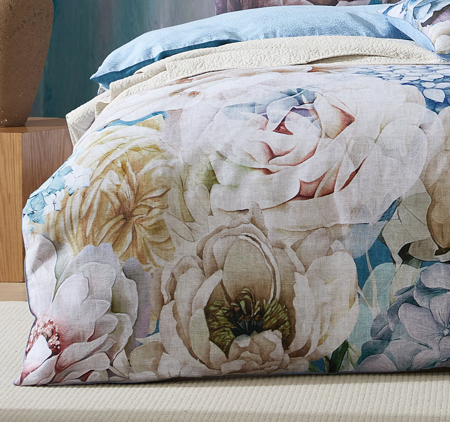 Maybelle Quilt Cover Set Range Blue
