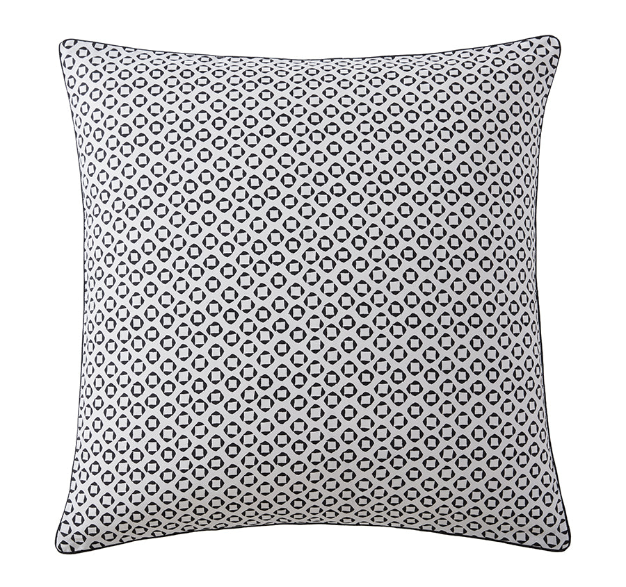 Noir Nights European Pillowcase Black