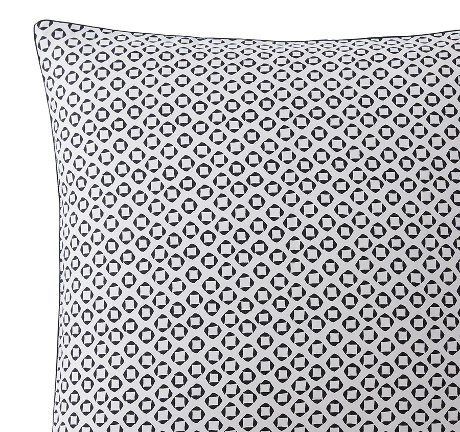Noir Nights European Pillowcase Black