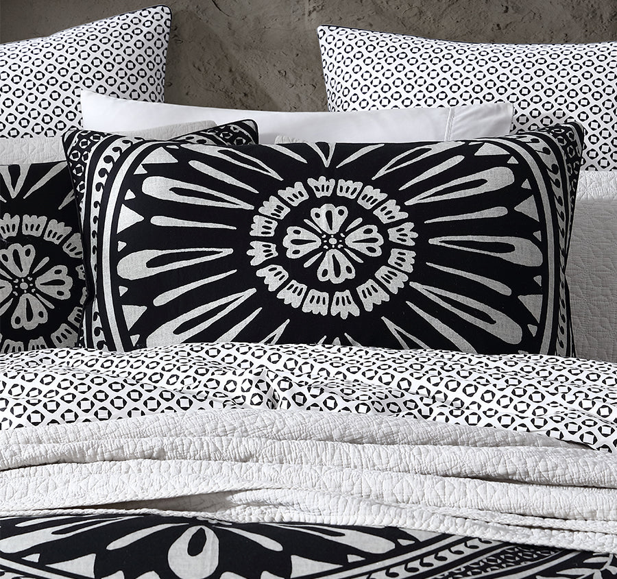 Noir Nights Quilt Cover Set Range Black