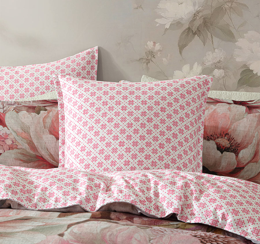 Oleander European Pillowcase Pink