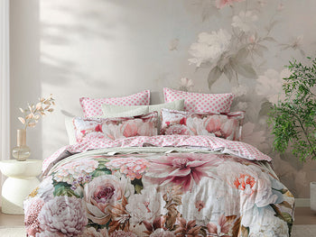 Oleander Quilt Cover Set Range Pink