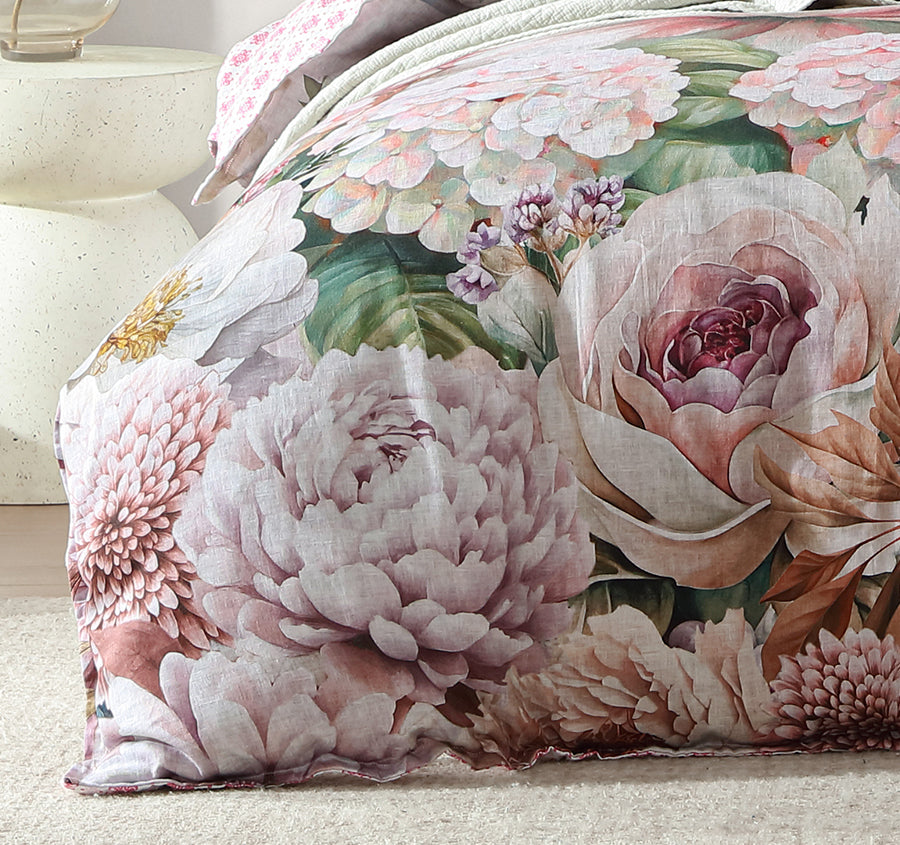 Oleander Quilt Cover Set Range Pink