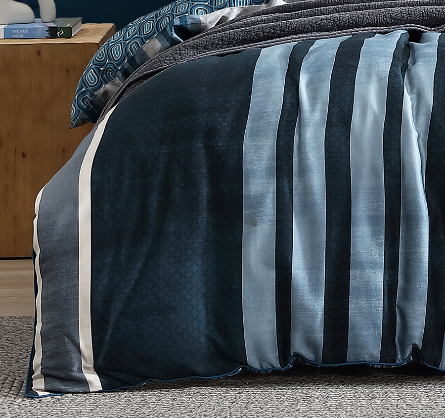 Pathway Quilt Cover Set Range Teal