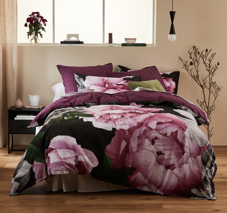 Pipa Quilt Cover Set Range Rose