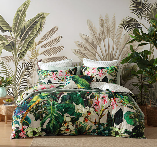 Piper Quilt Cover Set Range Forest
