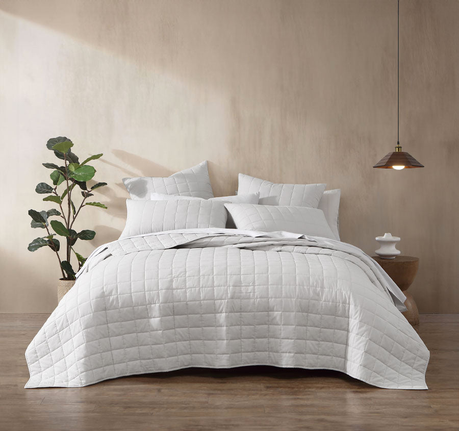 Rhodes Coverlet Range Silver