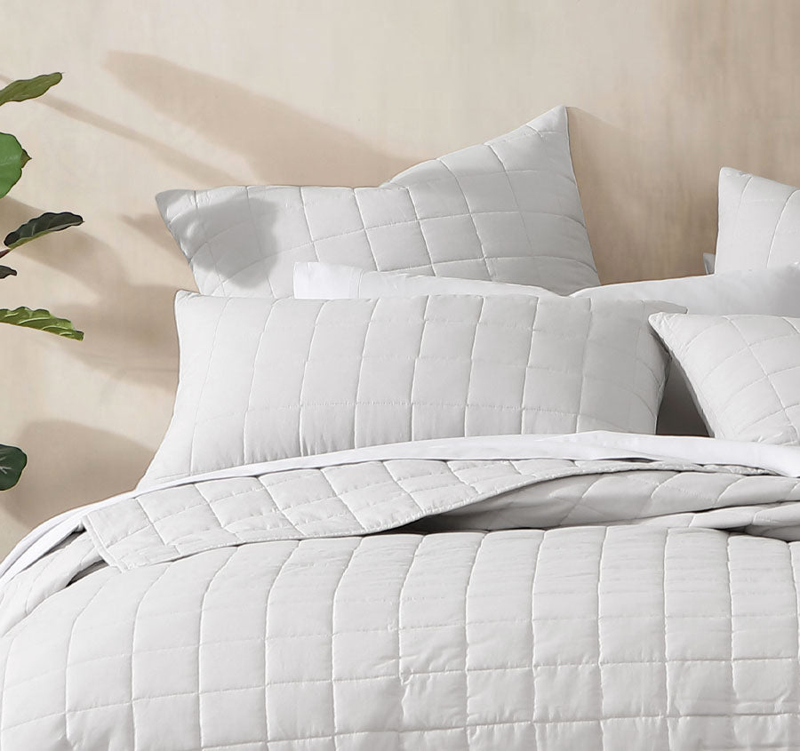 Rhodes Coverlet Range Silver