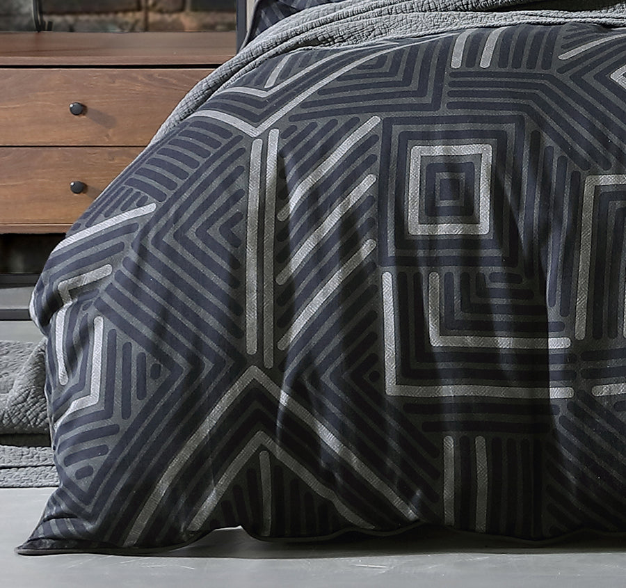 Ross Quilt Cover Set Range Midnight