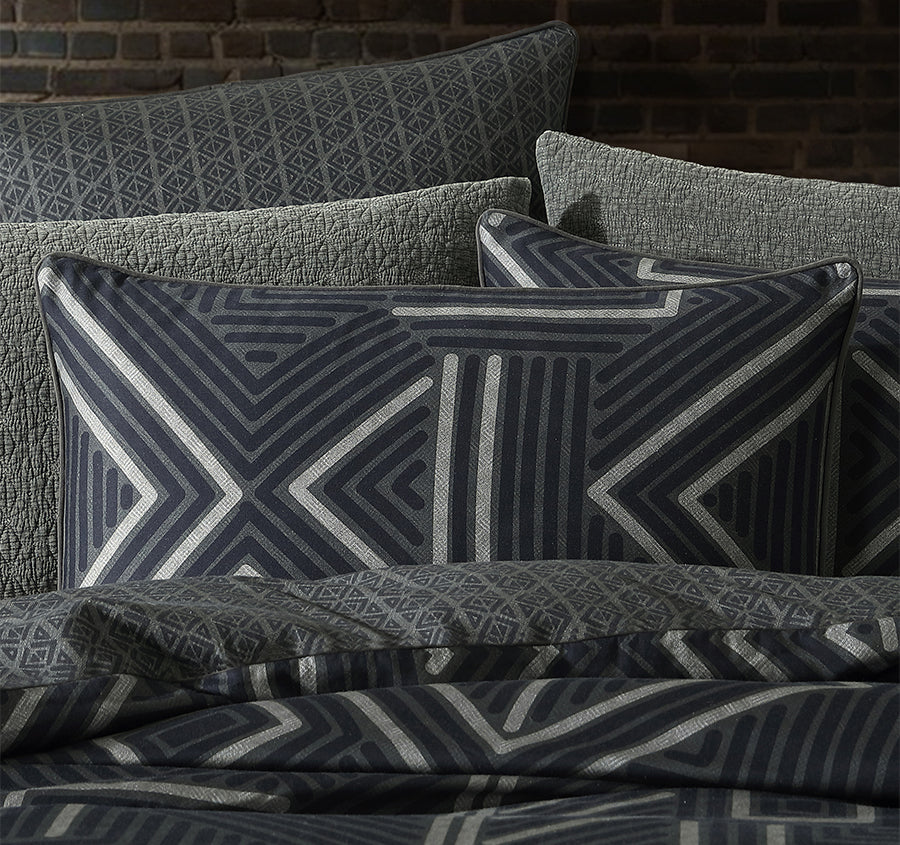 Ross Quilt Cover Set Range Midnight