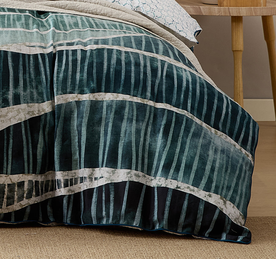 Seahaven Quilt Cover Set Range Teal