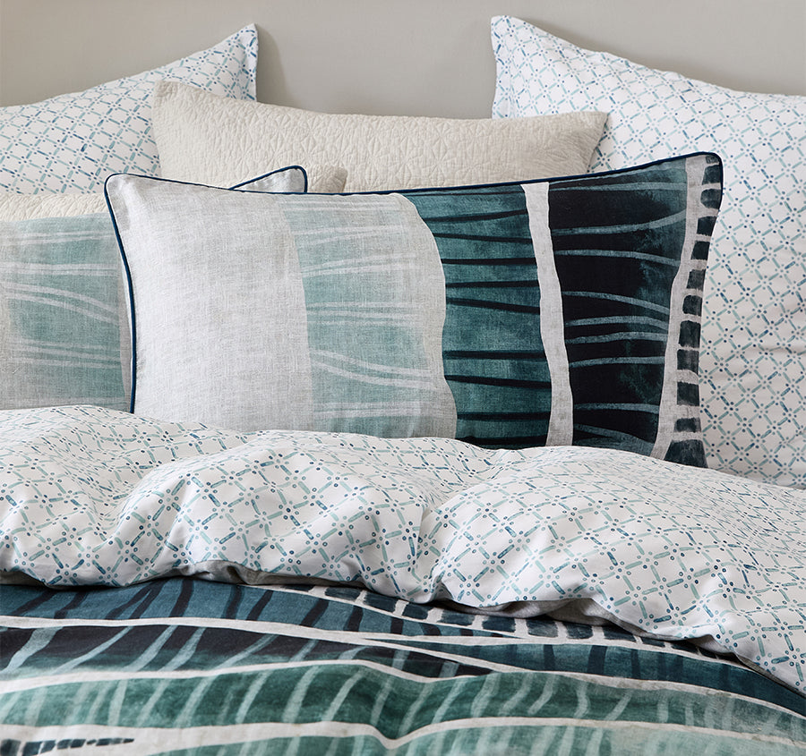 Seahaven Quilt Cover Set Range Teal