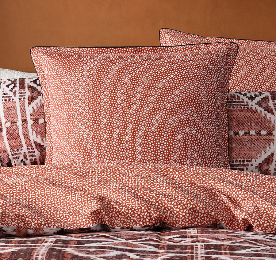 Sekani European Pillowcase Rust