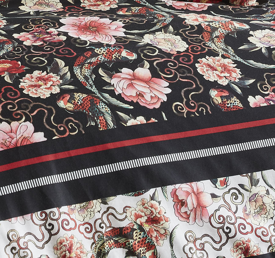 Shanghai Nights Quilt Cover Set Range Black