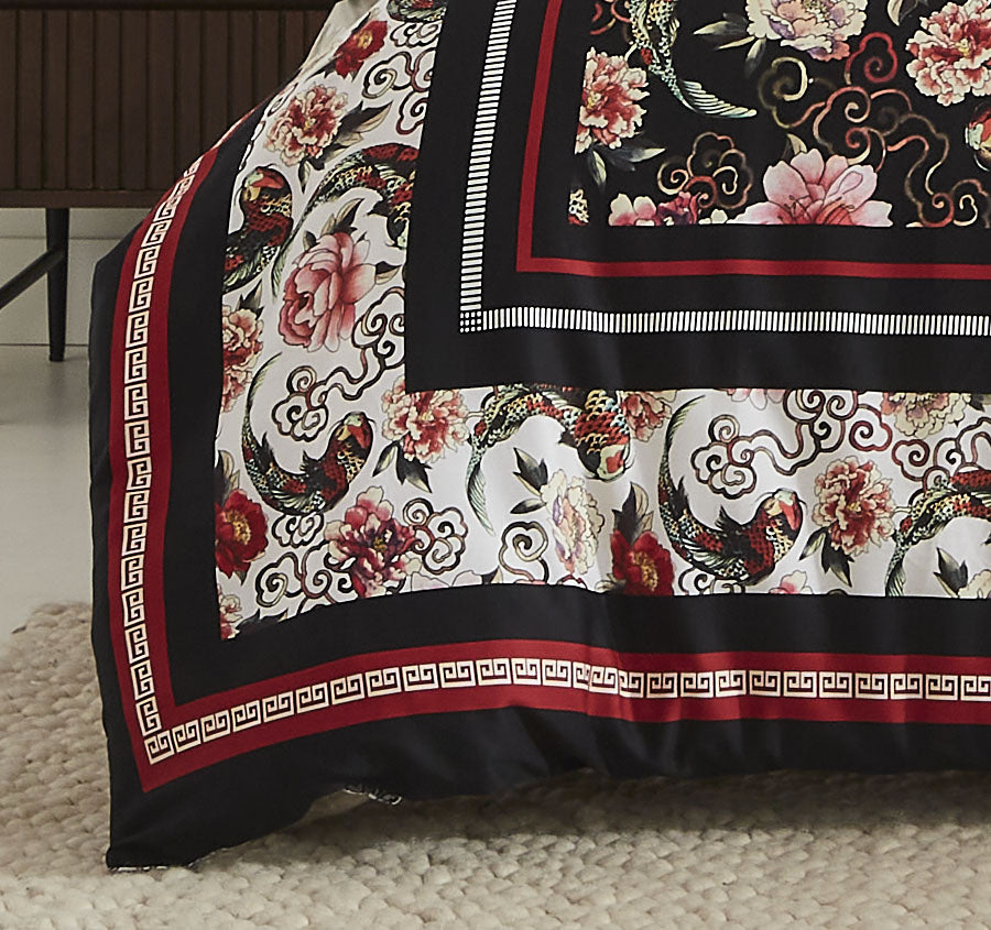 Shanghai Nights Quilt Cover Set Range Black
