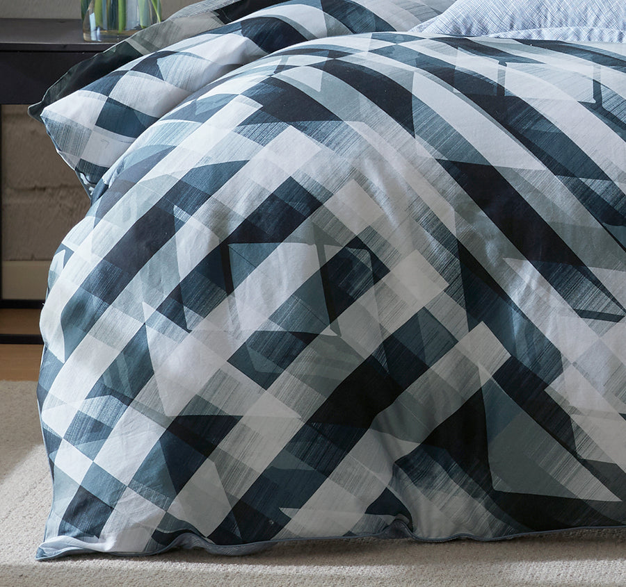 Soren Quilt Cover Set Range Ink