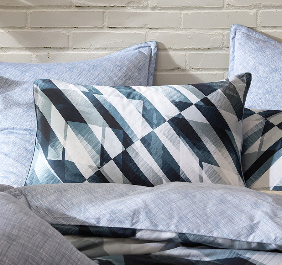 Soren Quilt Cover Set Range Ink