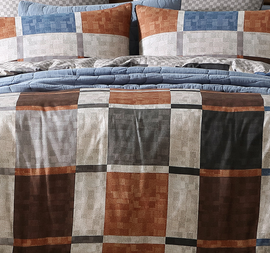 Stonehaven Quilt Cover Set Range Chocolate