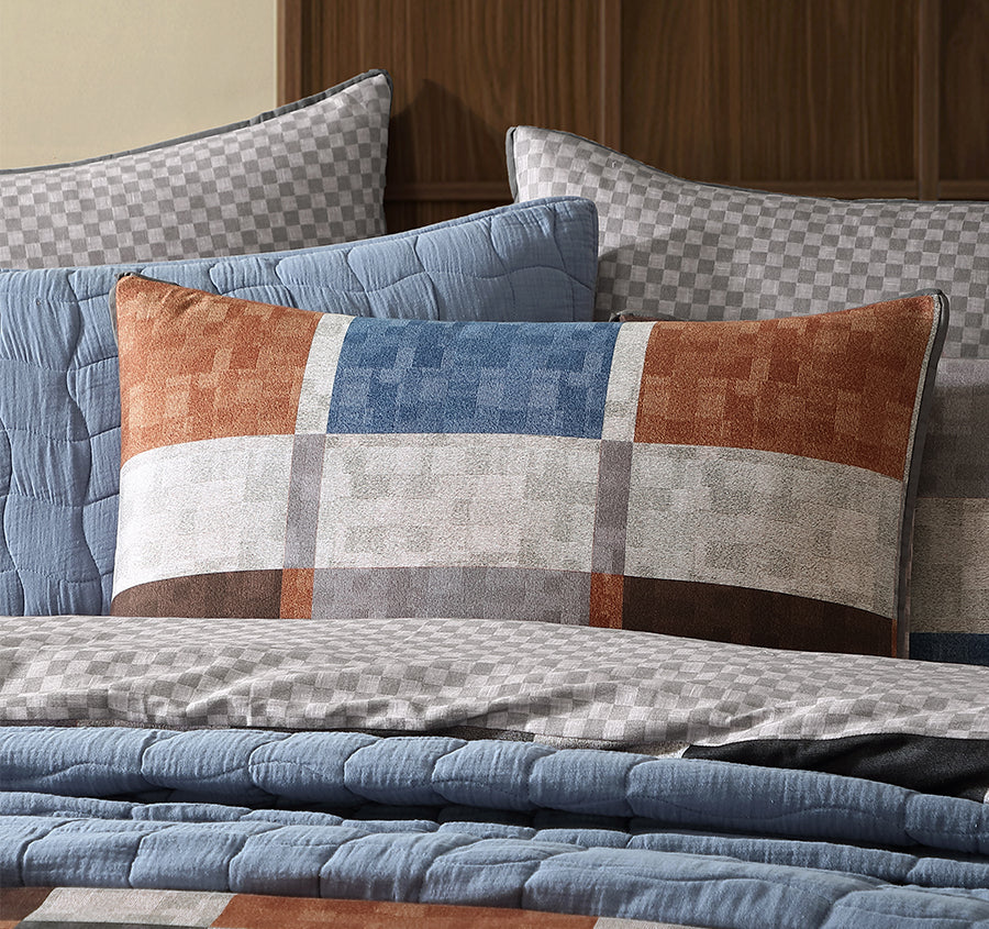 Stonehaven Quilt Cover Set Range Chocolate