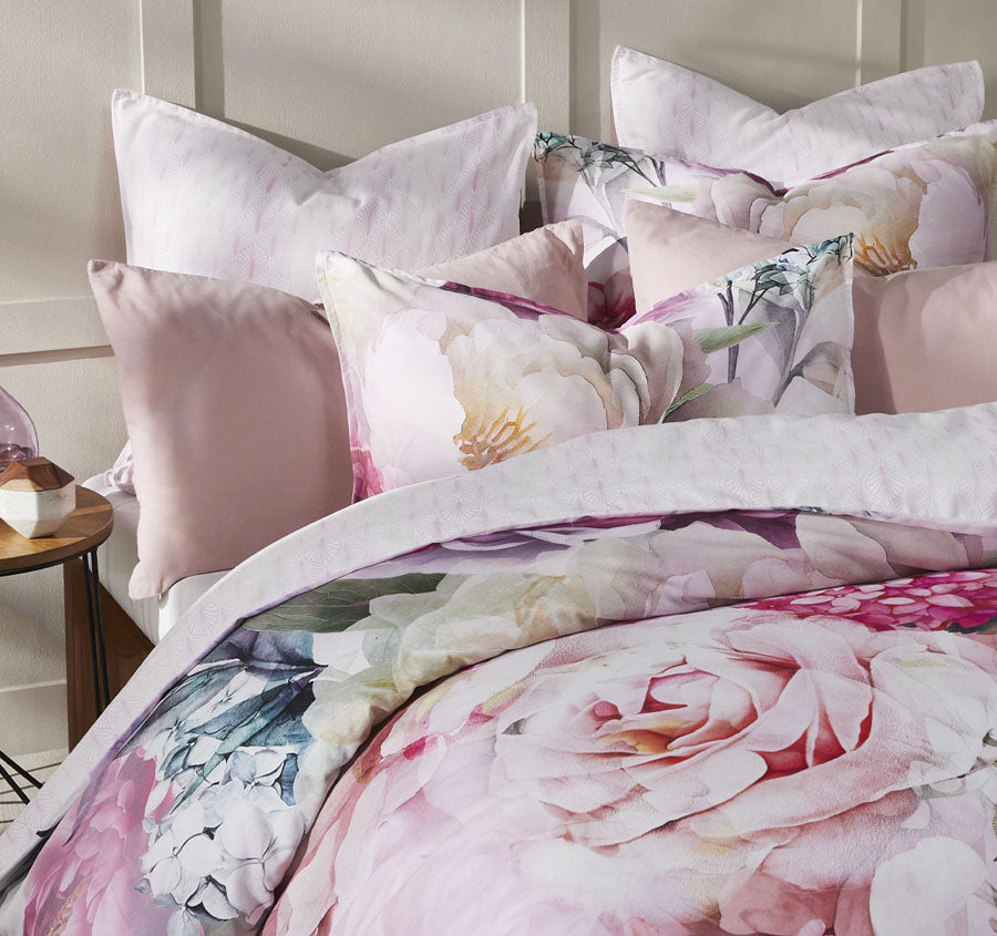 Summer Daze Quilt Cover Set Range Pink