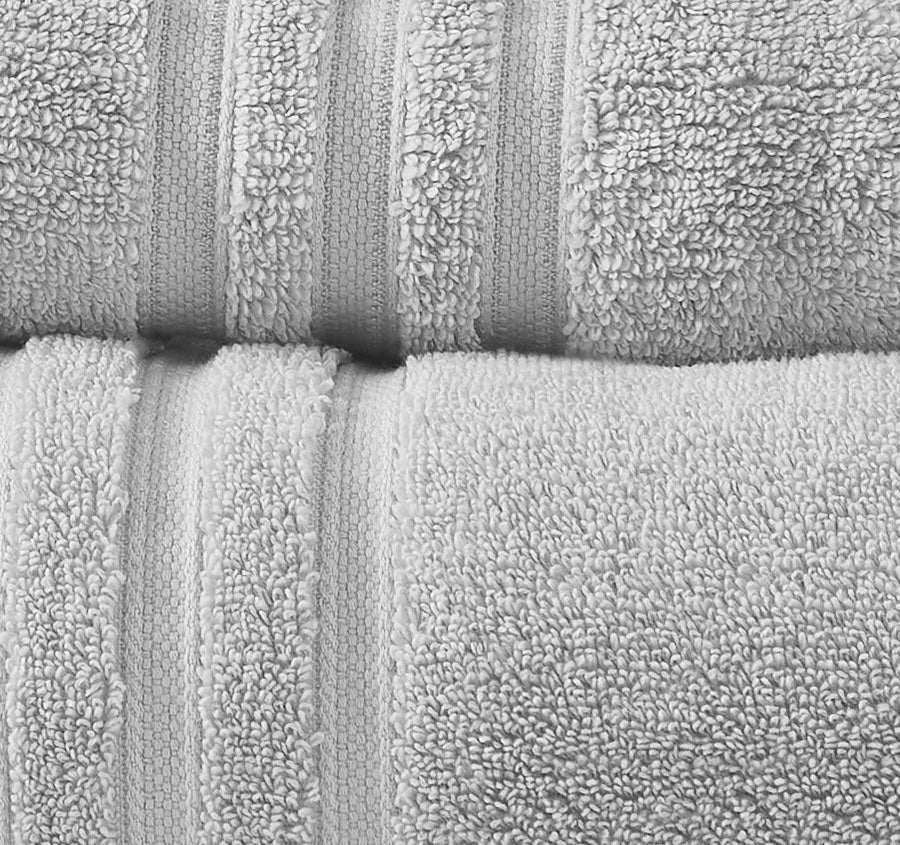 Super Duet 6 Piece 575GSM Cotton Towel Set Silver