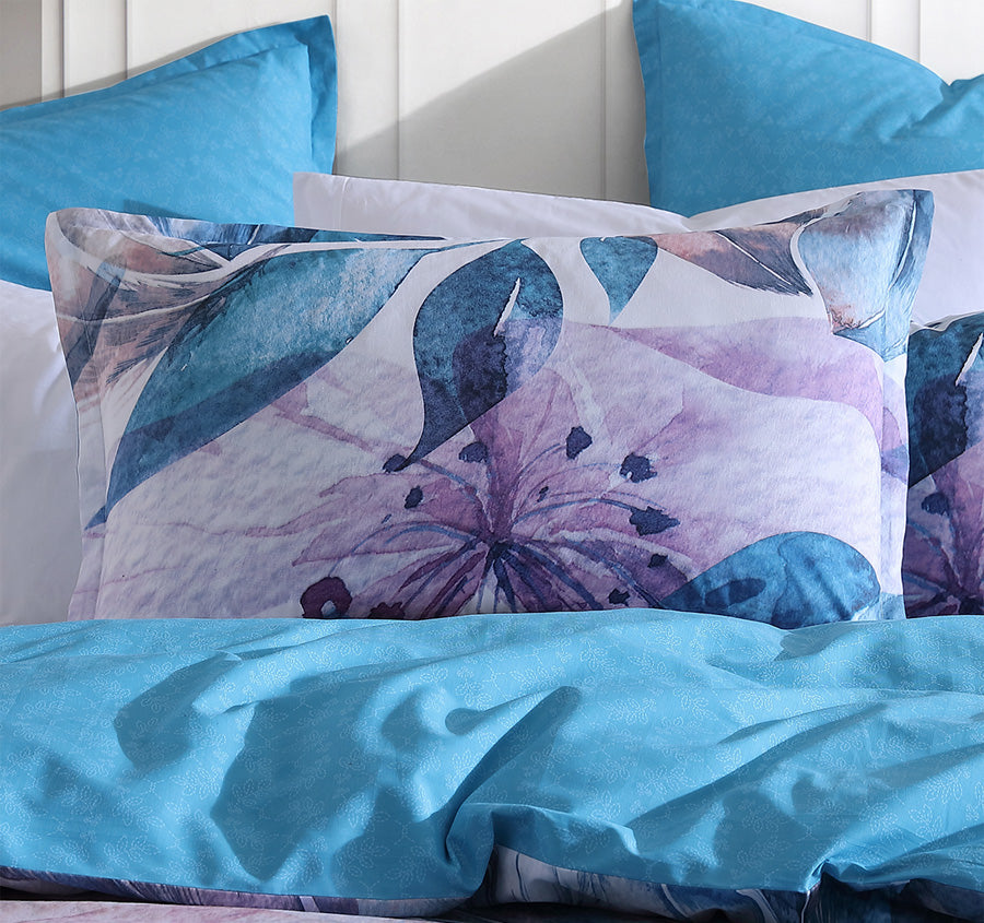 Teagan Quilt Cover Set Range Lilac