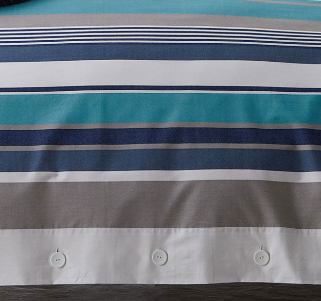 Trent Quilt Cover Set Range Lagoon