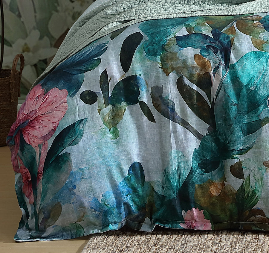 Valentine Quilt Cover Set Range Teal