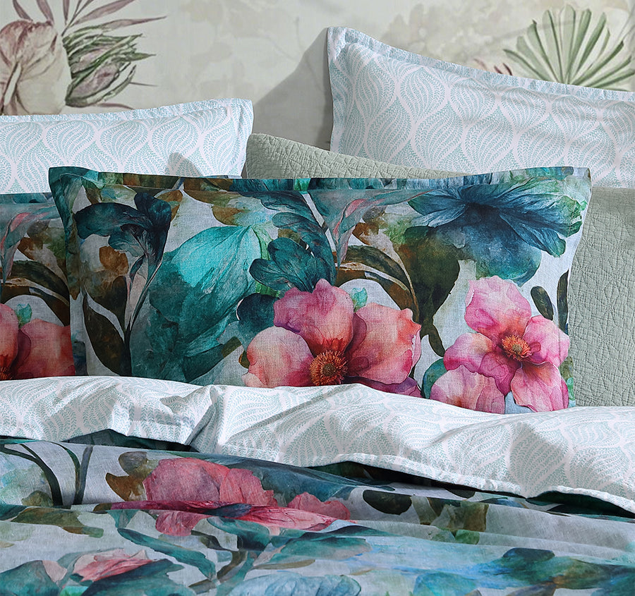 Valentine Quilt Cover Set Range Teal