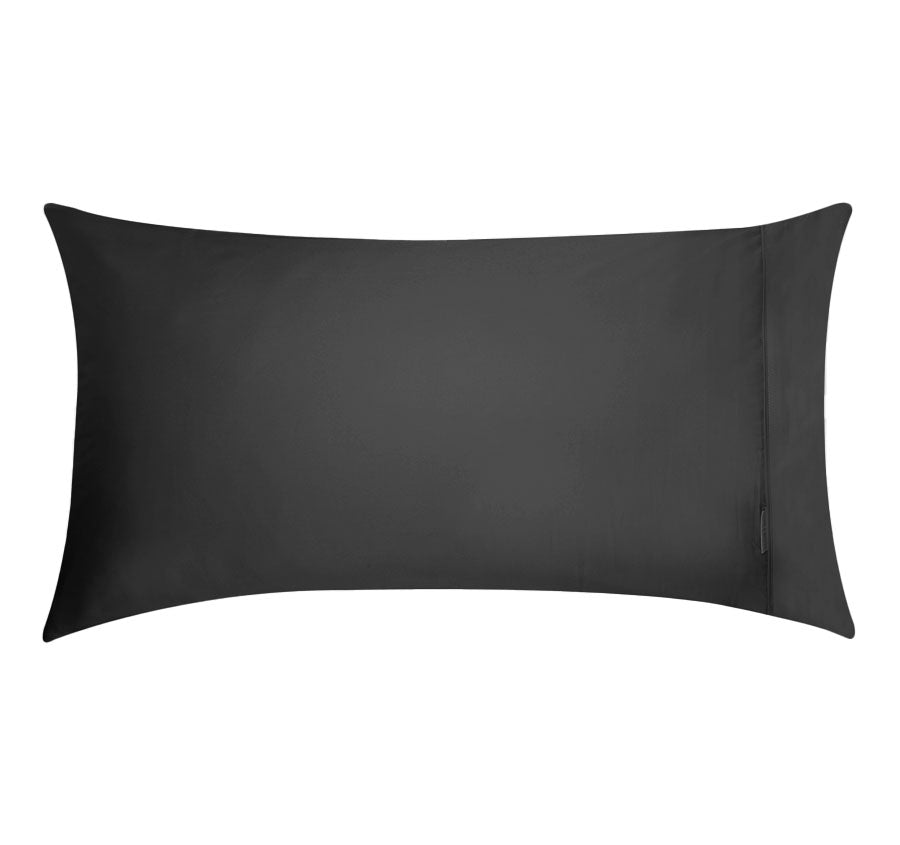 250THC Poly Cotton Percale King Pillowcase Asphalt