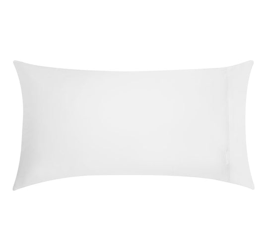 250THC Poly Cotton Percale King Pillowcase Pair White