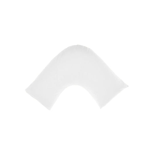 250THC Poly Cotton Percale V-Shape Pillowcase White