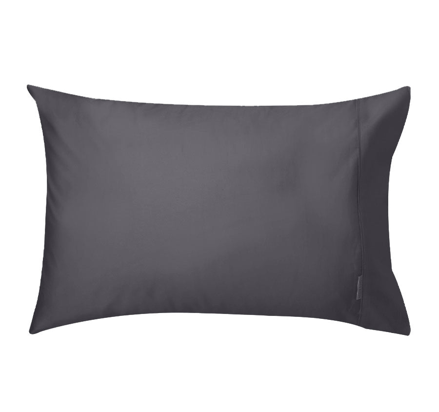 400THC Egyptian Luxury Standard Pillowcase Pair Granite