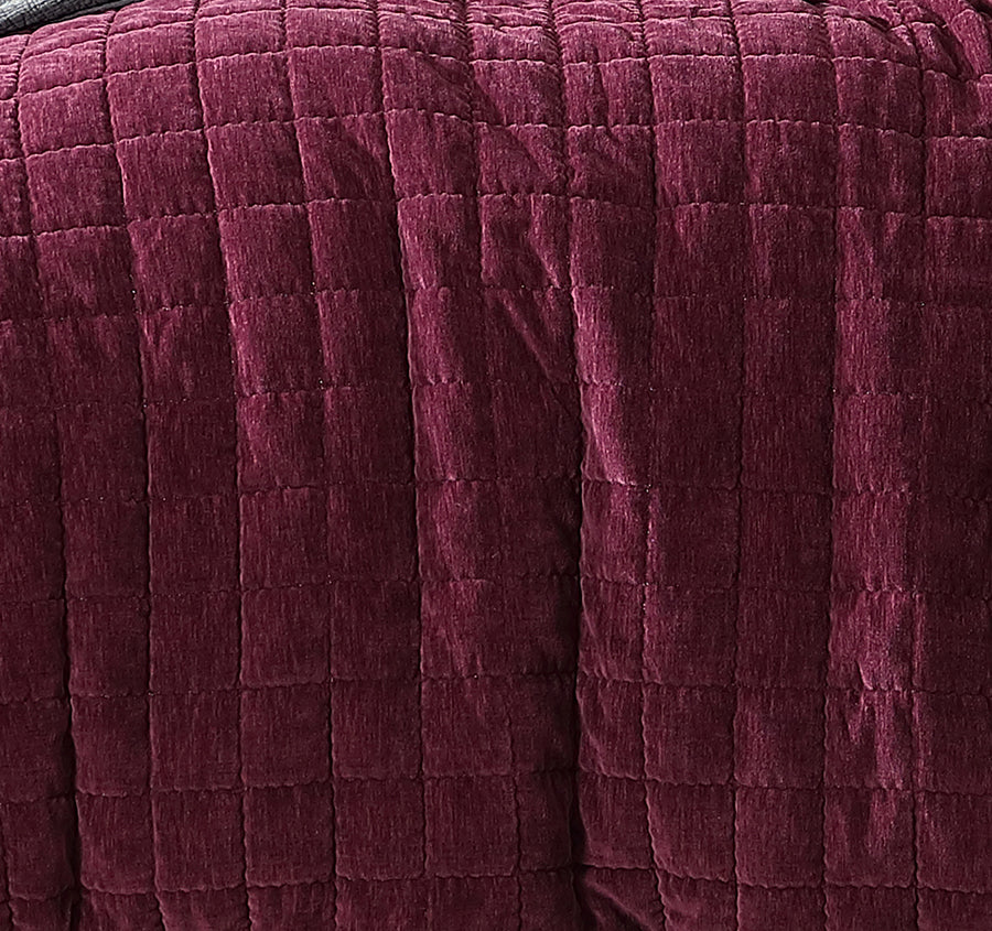 Apollo Quilt Cover Set Range Plum