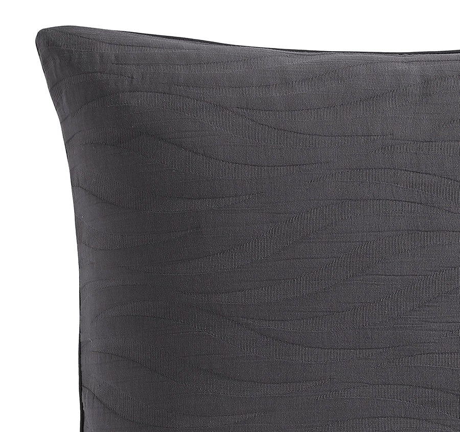 Ariel European Pillowcase Charcoal