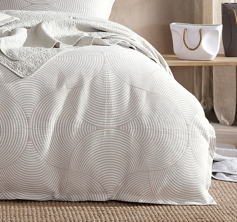Arlo Quilt Cover Set Range Stone