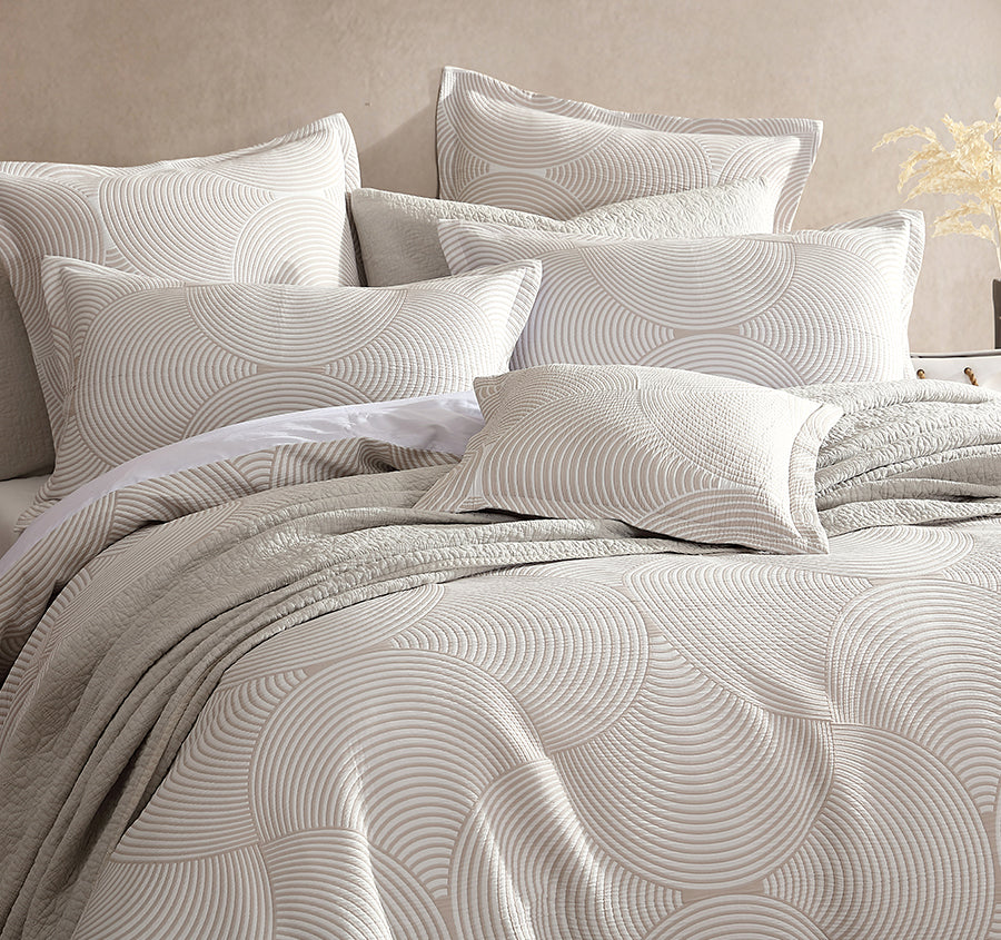 Arlo Quilt Cover Set Range Stone