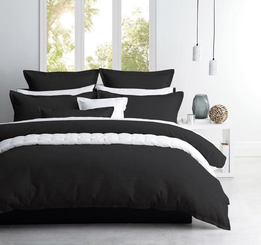 Ascot Quilt Cover Set Range Granite