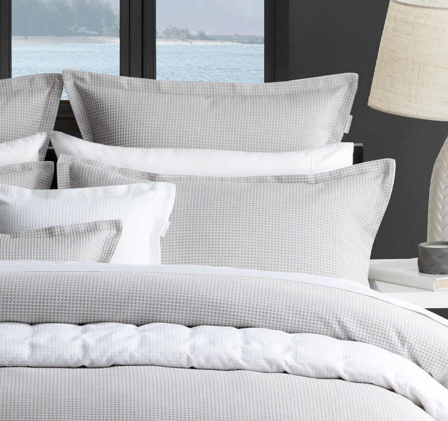 Ascot Quilt Cover Set Range Pewter