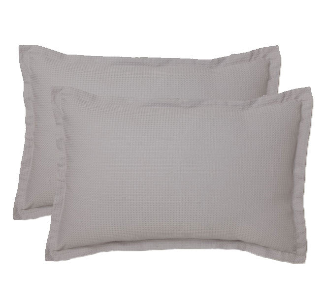 Ascot Standard Pillowcase Pair Pewter