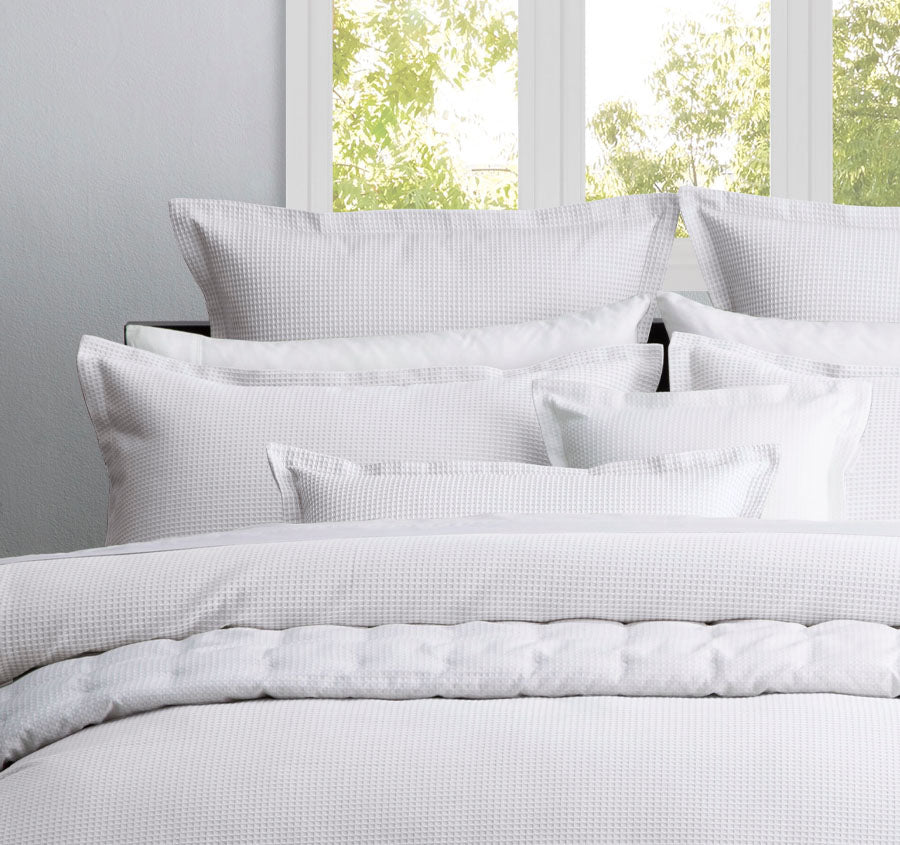 Ascot Quilt Cover Set Range White