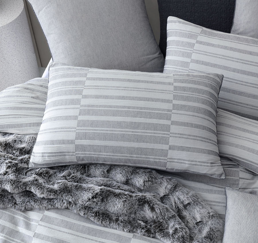 Balmoral Quilt Cover Set Range Ash