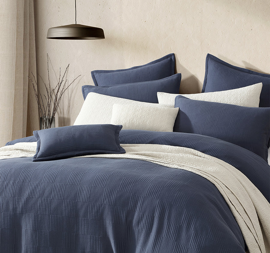 Caspian 30x50cm Filled Cushion Indigo