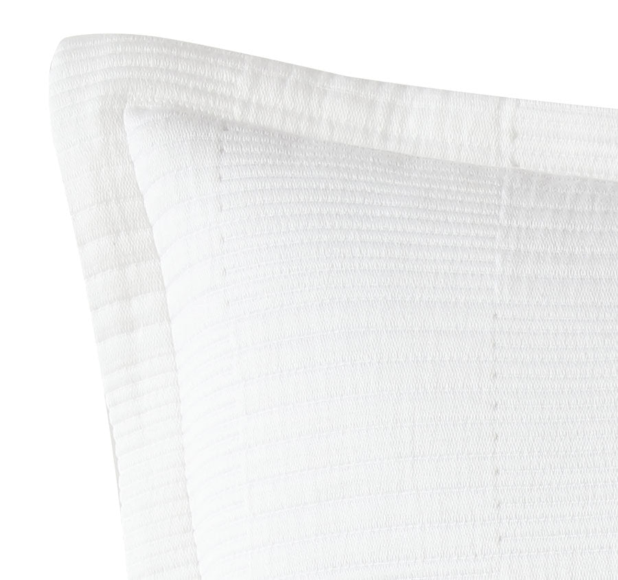 Caspian European Pillowcase White