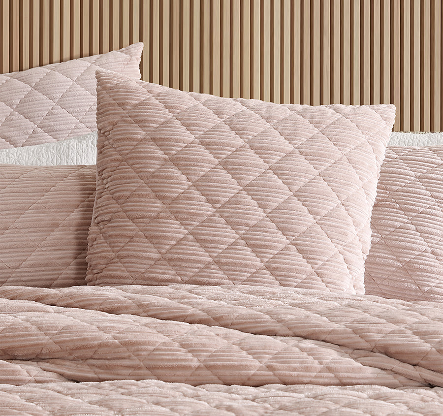 Corbin European Pillowcase Blush