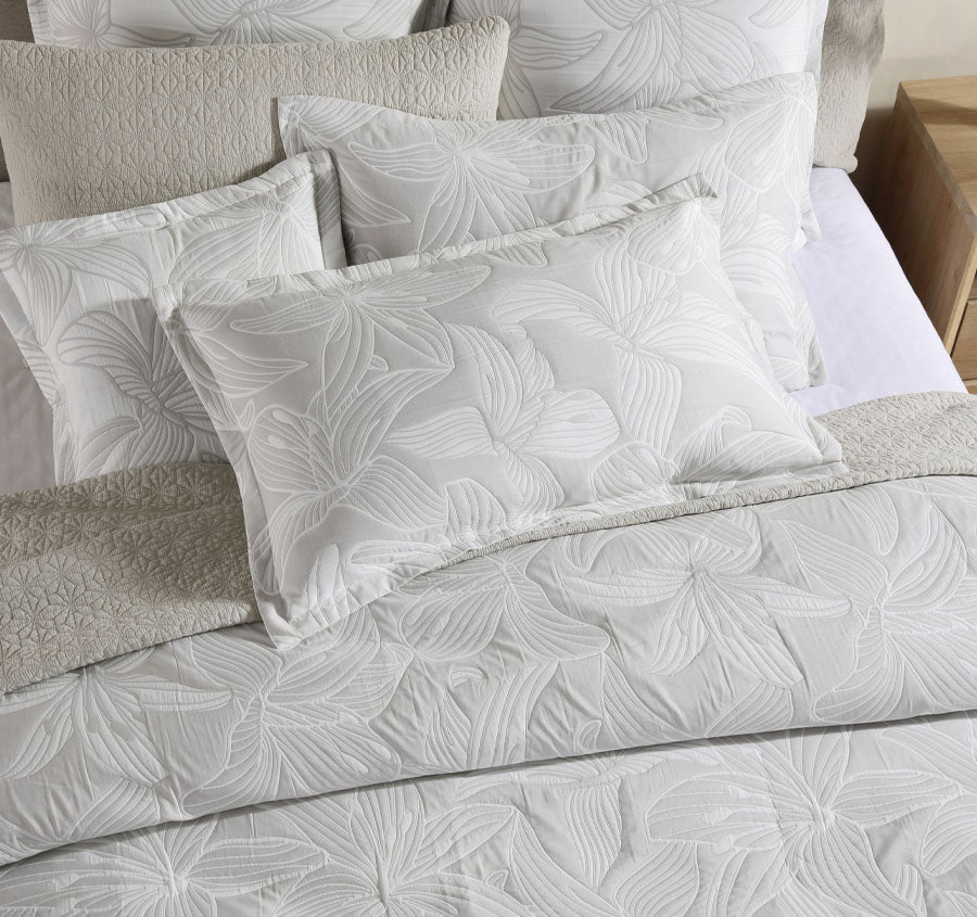 Grace Quilt Cover Set Range Dove