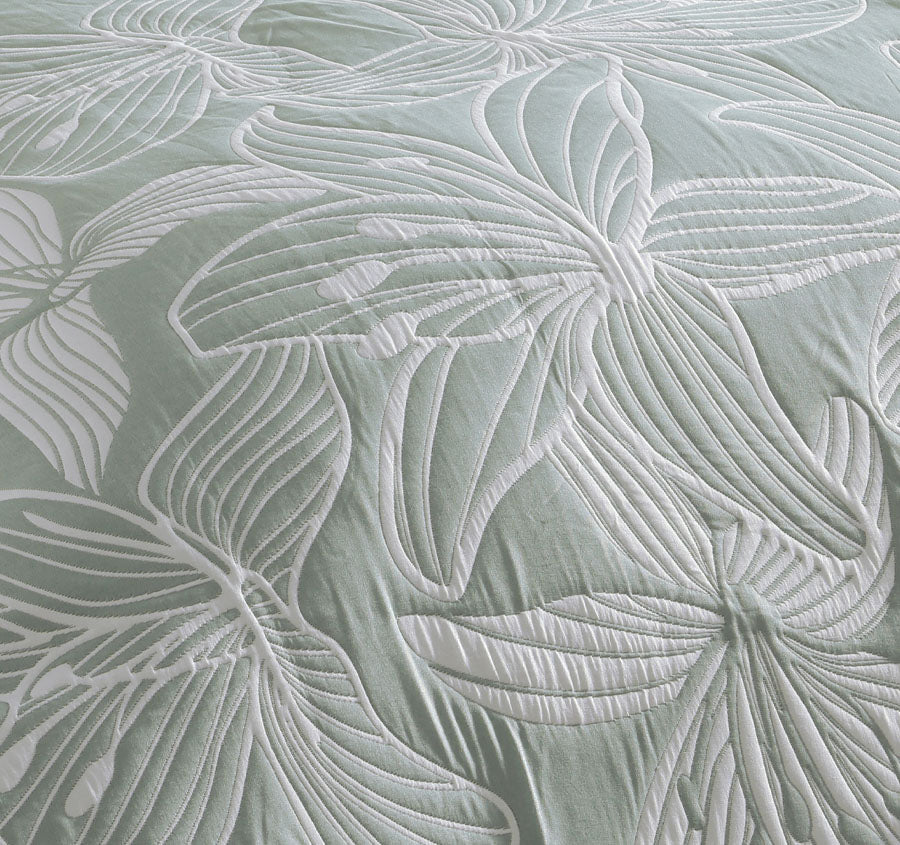 Grace Quilt Cover Set Range Sage